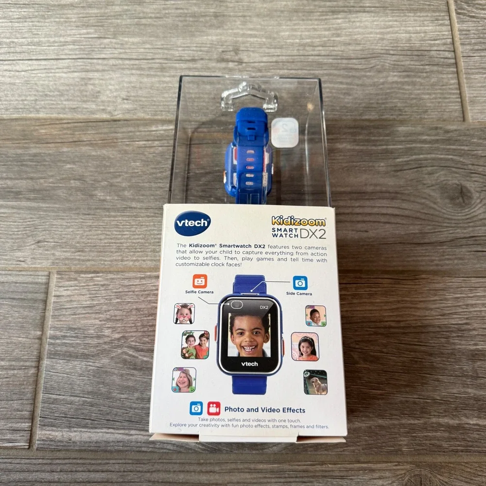 NEW VTech Kidizoom Smart Watch DX2 Kids‎ Blue Dual Cameras Factory Sealed